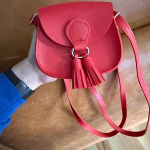 Red Tassel Crossbody Bag